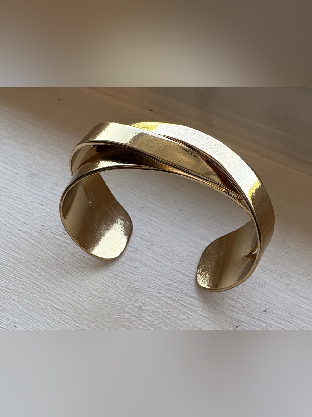 Jenny Bird Polished Gold Twisted Cuff Bracelet